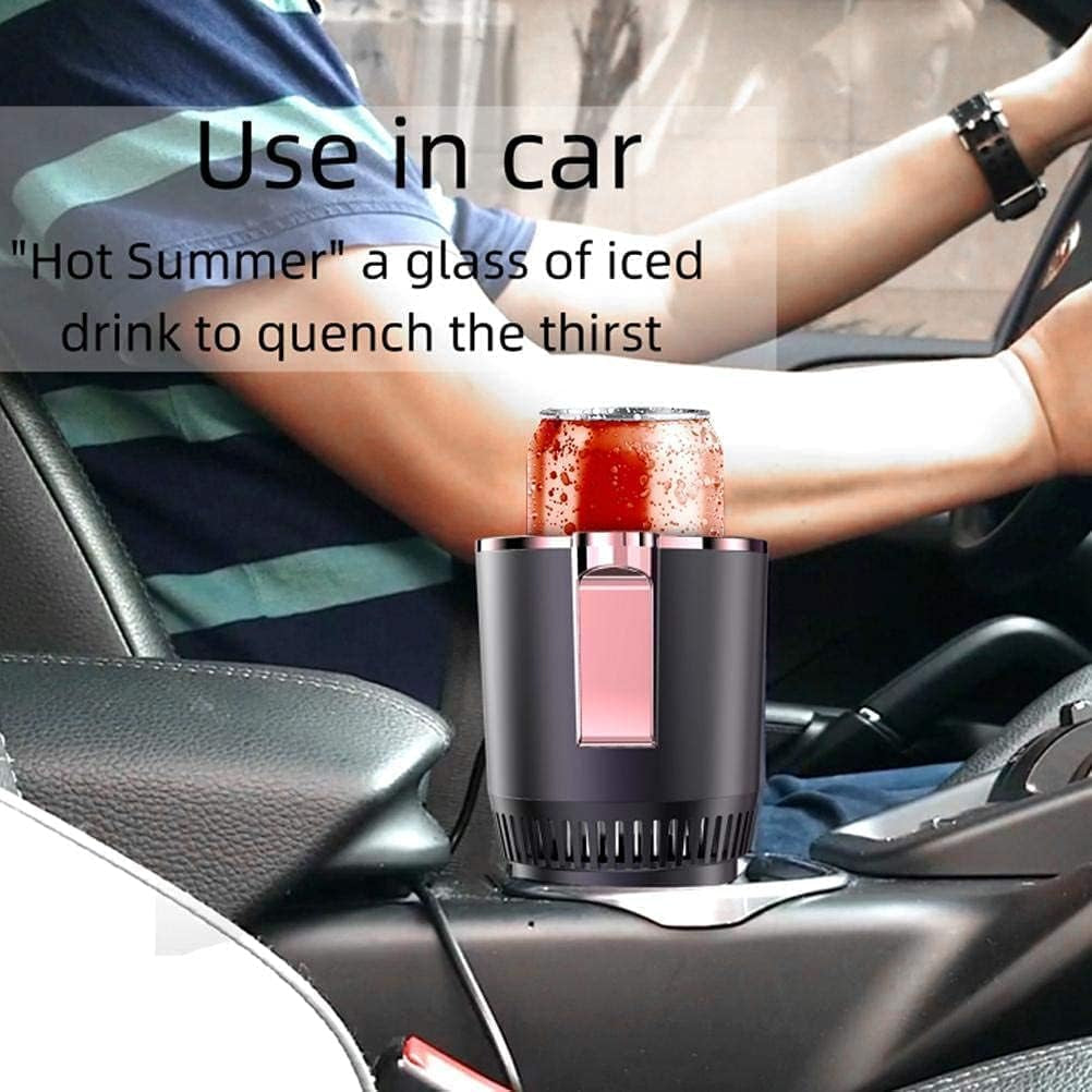 2-In-1 Car Cup Warmer Cooler, Smart Car Cup Mug Holder Auto Car Cooling and Heating Cup Holder Car Tumbler Holder Practical Car Refrigerator Cooler Insulation Drink Cooler