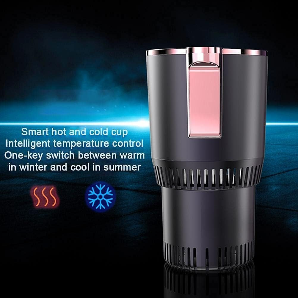 2-In-1 Car Cup Warmer Cooler, Smart Car Cup Mug Holder Auto Car Cooling and Heating Cup Holder Car Tumbler Holder Practical Car Refrigerator Cooler Insulation Drink Cooler
