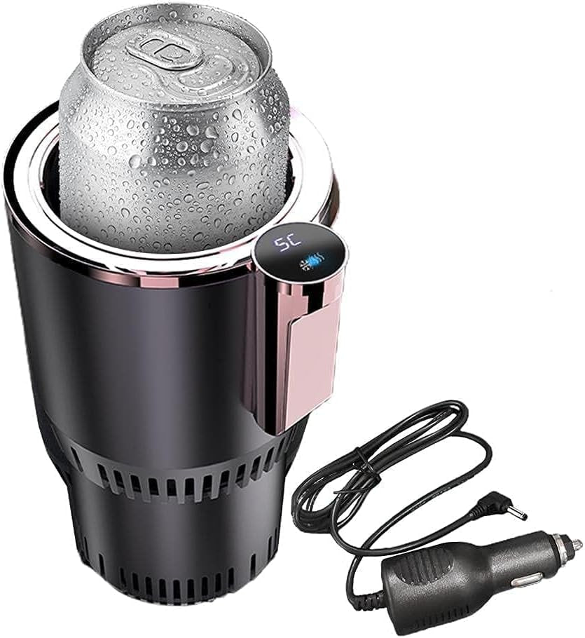 2-In-1 Car Cup Warmer Cooler, Smart Car Cup Mug Holder Auto Car Cooling and Heating Cup Holder Car Tumbler Holder Practical Car Refrigerator Cooler Insulation Drink Cooler